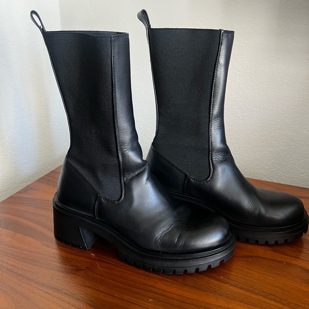 Steve Madden Hesitant Chelsea boot Black Leather